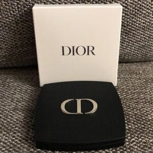 Dior Black Compact with Silver Logo